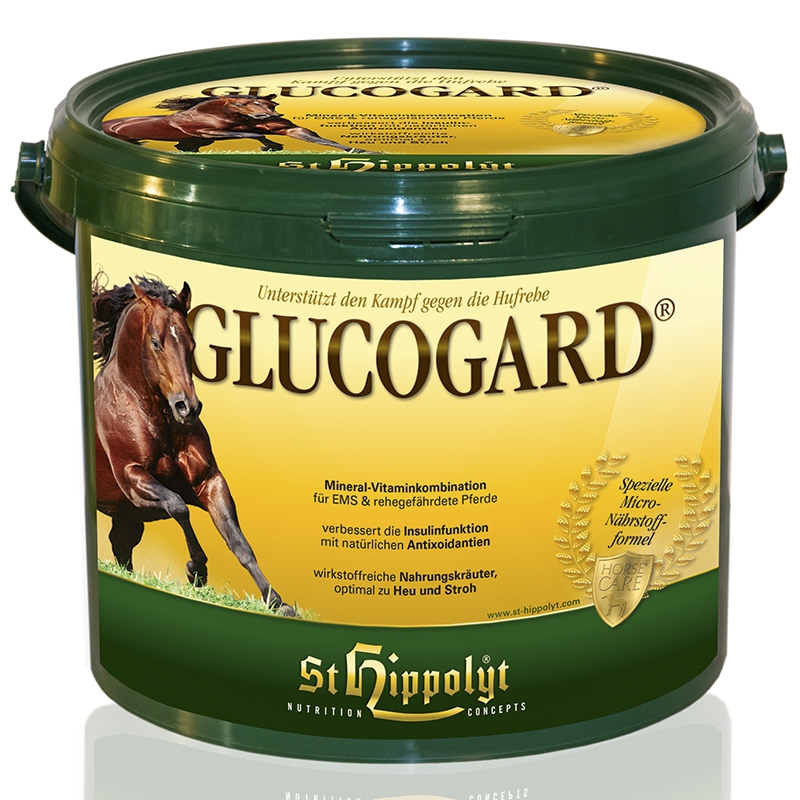 St.Hippolyt Glucogard - Complément Alimentaire Pour Chevaux - 3 Kg - Régulation Du Sucre Et Métabolisme - 9