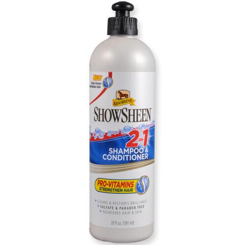 ABSORBINE Shampoo & Conditioner SHOWSHEEN 2 IN 1 für Pferde 591ml