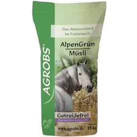 AGROBS Futter ALPENGRÜN MÜSLI für Pferde 15kg