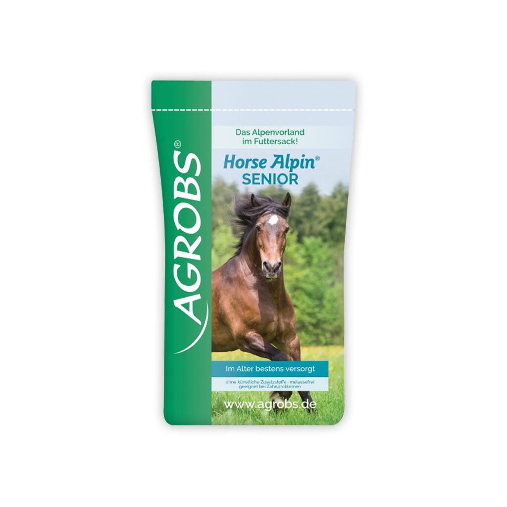 AGROBS Futter HORSE ALPIN SENIOR für Pferde 15kg