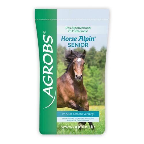 AGROBS Futter HORSE ALPIN SENIOR für Pferde 15kg