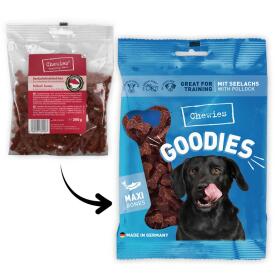 CHEWIES Leckerli GOODIES SEELACHSKNÖCHELCHEN für Hunde 200g