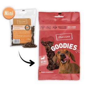 CHEWIES Leckerli GOODIES MINI-LAMMKNÖCHELCHEN für Hunde 125g