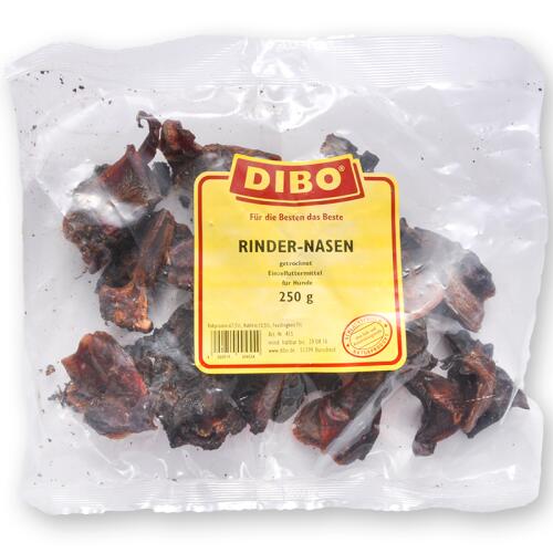 DIBO Leckerli RINDERNASEN Kausnack für Hunde 250g