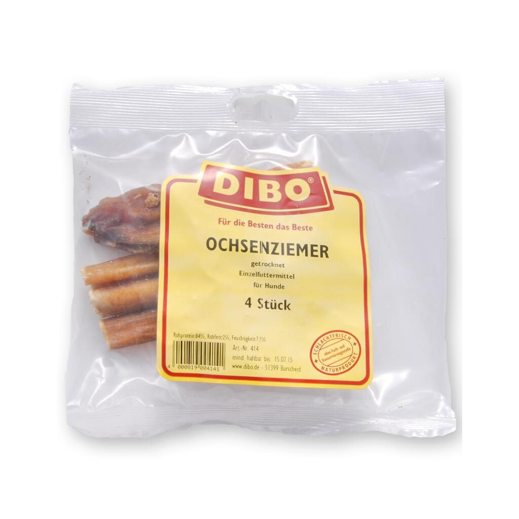 DIBO Leckerli OCHSENZIEMER-STÜCKE für Hunde 4Stk