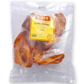 DIBO Leckerli SCHWEINEOHREN für Hunde 250g