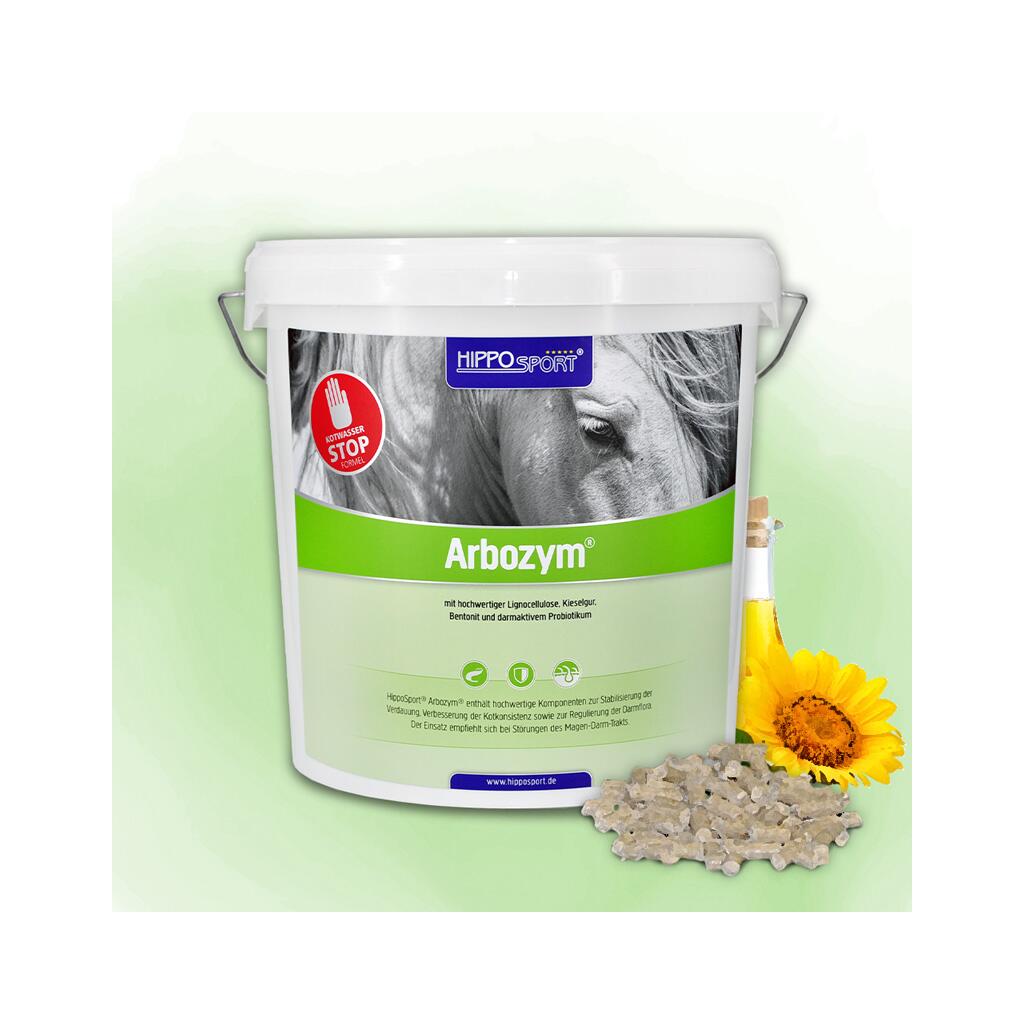 HIPPOSPORT Ergänzungsfutter ARBOZYM PELLET für Pferde 5kg