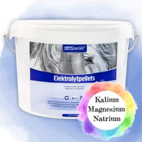 HIPPOSPORT Ergänzungsfutter ELEKTROLYT PELLETS für Pferde 3kg