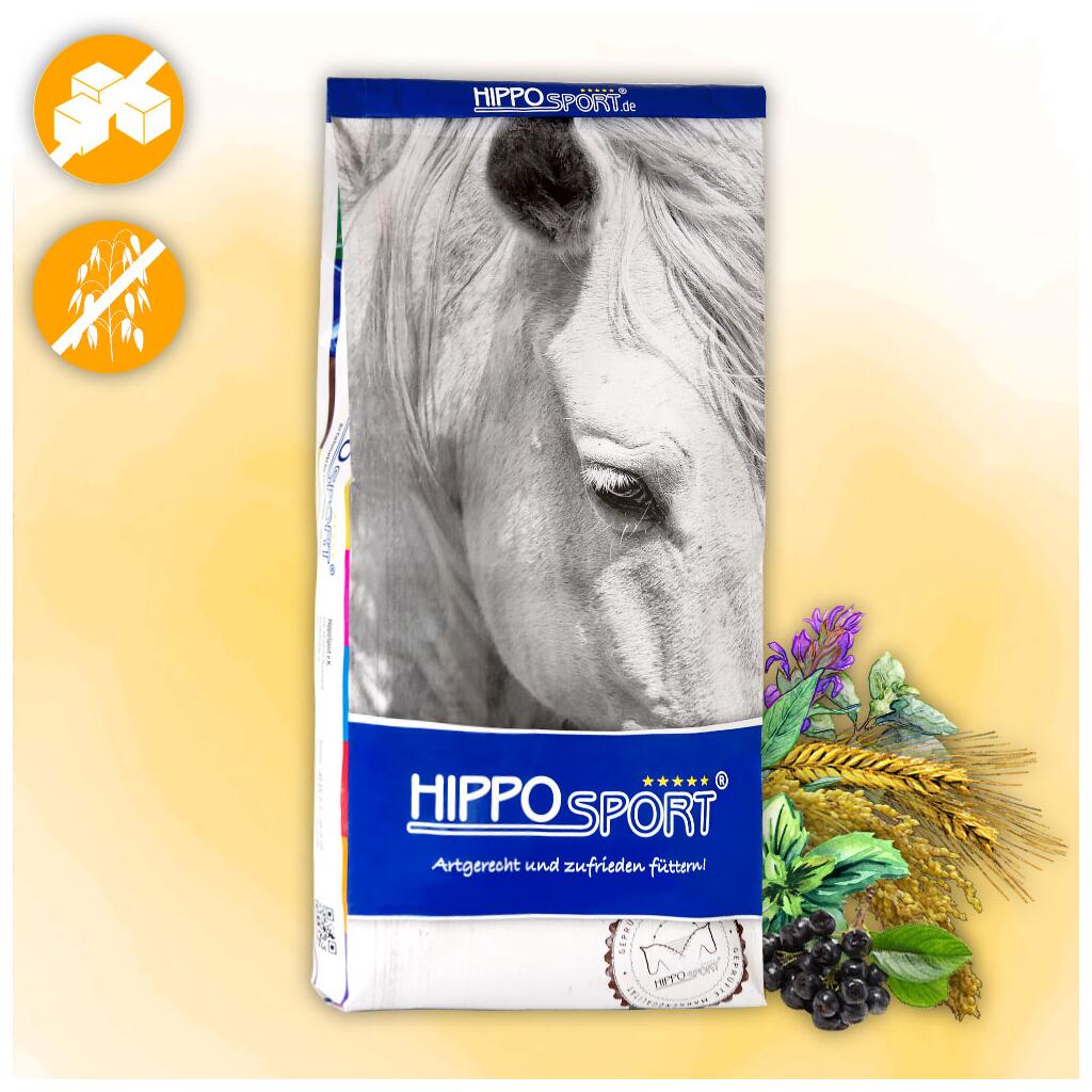 HIPPOSPORT Futter KRÄUTERMÜSLI für Pferde 15kg