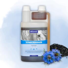 HIPPOSPORT Ergänzungsfutter SCHWARZKÜMMELÖL für Pferde 500ml