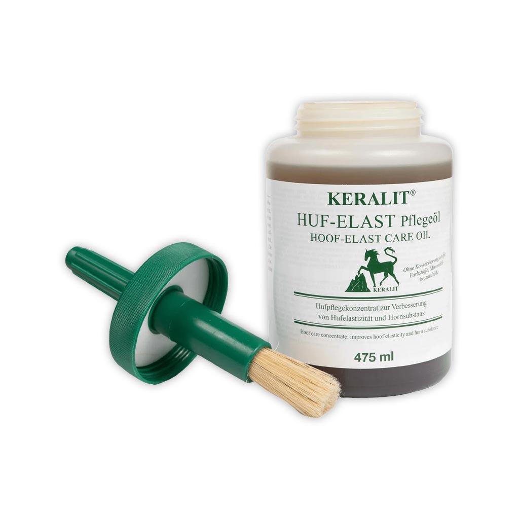 KERALIT Hufpflege HUF-ELAST PFLEGEÖL für Pferde 475ml mit Pinsel