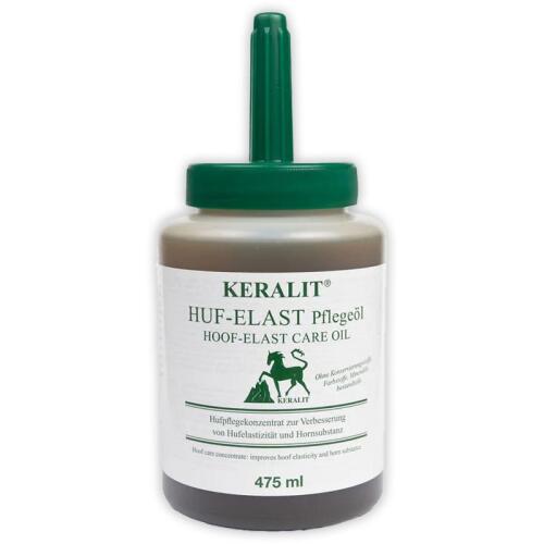 KERALIT Hufpflege HUF-ELAST PFLEGEÖL für Pferde 475ml mit Pinsel