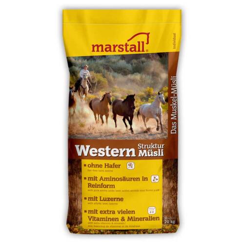 MARSTALL Futter WESTERN STRUKTUR-MÜSLI für Pferde 20kg