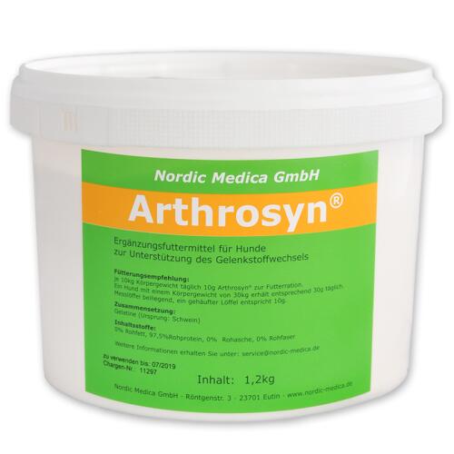 NORDIC MEDICA Ergänzungsfutter ARTHROSYN für Hunde 1,2kg