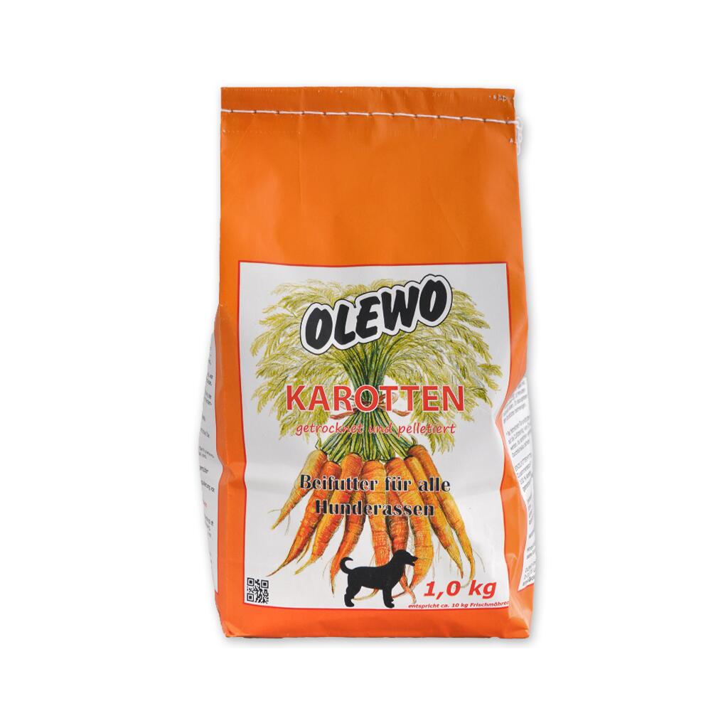 OLEWO Ergänzungsfutter KAROTTENPELLETS für Hunde 1kg