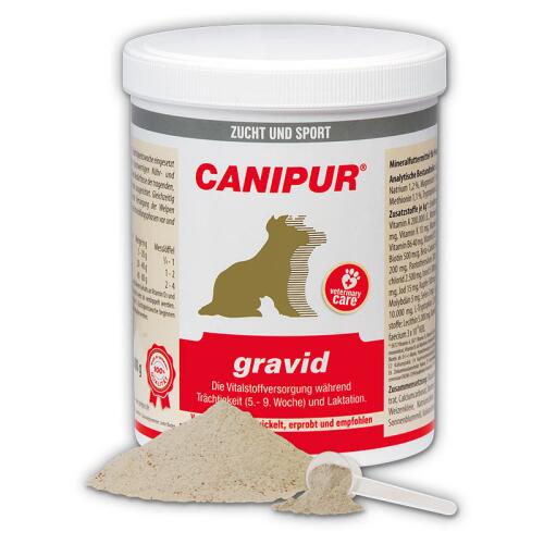 CANIPUR Ergänzungsfutter GRAVID für Hunde 500g