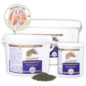 EQUIPUR Ergänzungsfutter BRONCHIALKRÄUTER PELLETIERT für Pferde 1kg