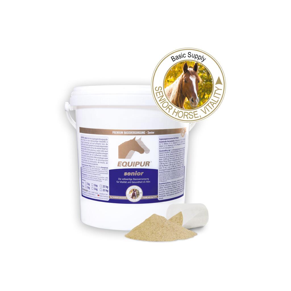 EQUIPUR Mineralfutter SENIOR für ältere Pferde 5kg Pulver