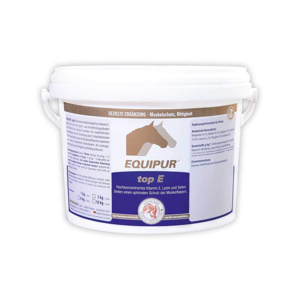 EQUIPUR Ergänzungsfutter TOP E für Pferde 3kg