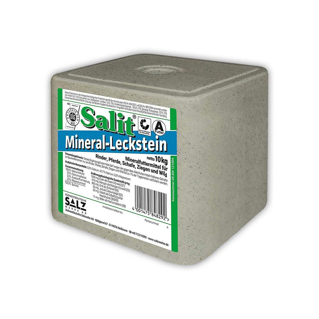 SALZ-BÖCK Leckstein MINERALLECKSTEIN für Tiere 10kg