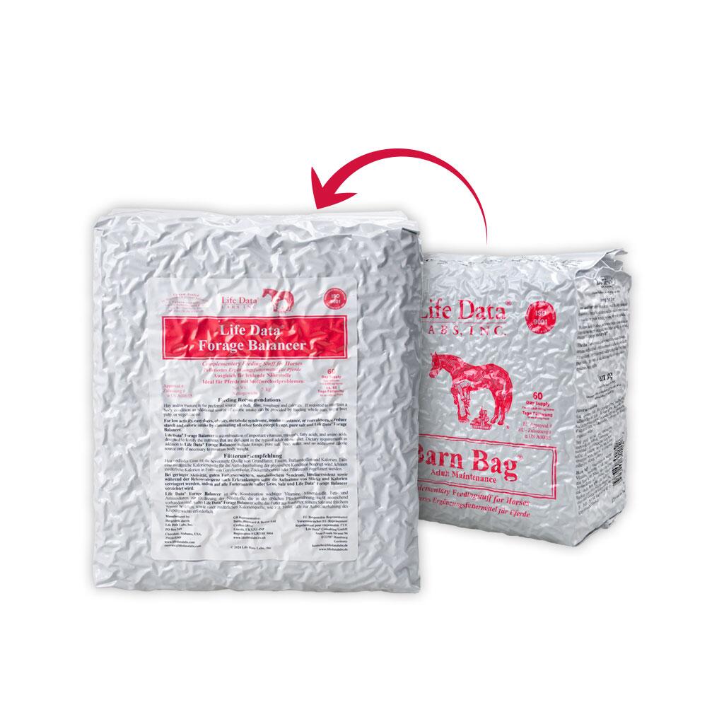 LIFE DATA LABS Ergänzungsfutter BARN BAG für Pferde 5kg