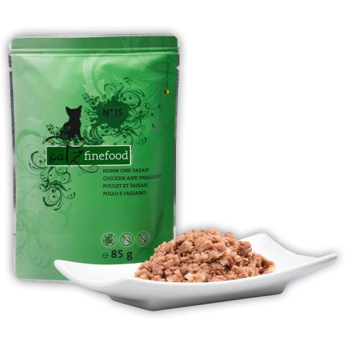 CATZ FINEFOOD Nassfutter NO.15 HUHN UND FASAN für Katzen