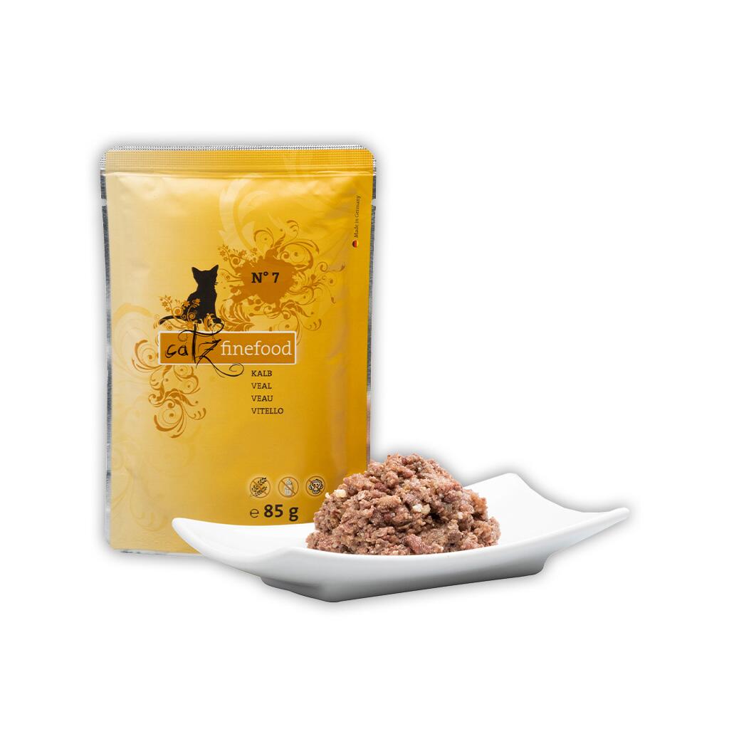 CATZ FINEFOOD Nassfutter NO.7 RIND & KALB für Katzen