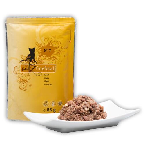 CATZ FINEFOOD Nassfutter NO.7 RIND & KALB für Katzen