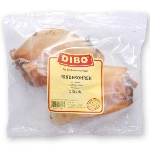 DIBO Leckerli RINDEROHREN für Hunde