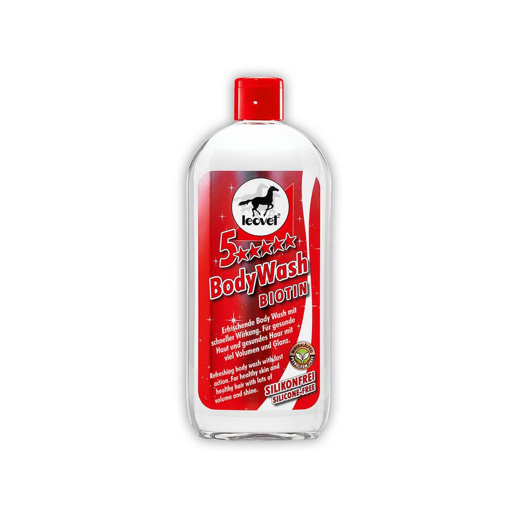 LEOVET Fellpflege FÜNF STERNE BODY WASH BIOTIN für Pferde