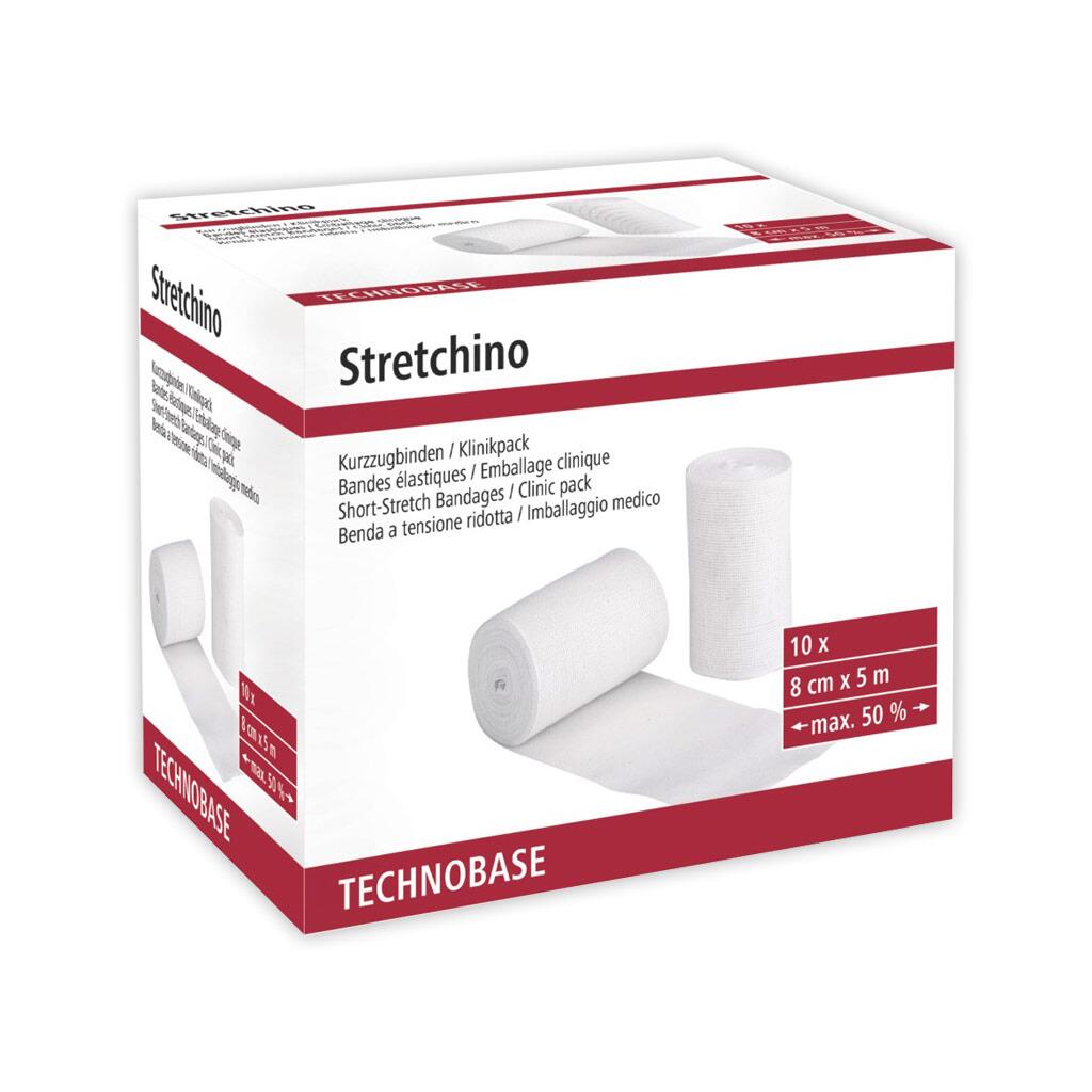 KERBL Gesundheitspflege STRETCHINO KURZZUGBINDEN für Pferde 10 Stk. a 8cm x 5m