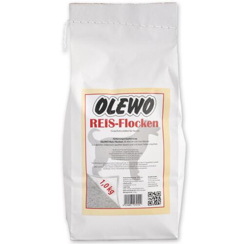 OLEWO Ergänzungsfutter REIS-FLOCKEN für Hunde 1kg