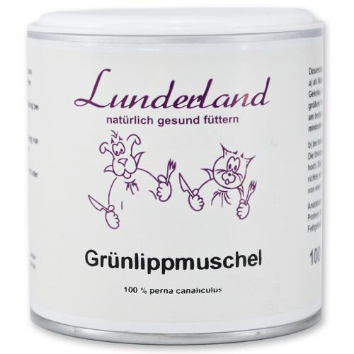 LUNDERLAND Ergänzungsfutter GRÜNLIPPMUSCHELPULVER für Hunde