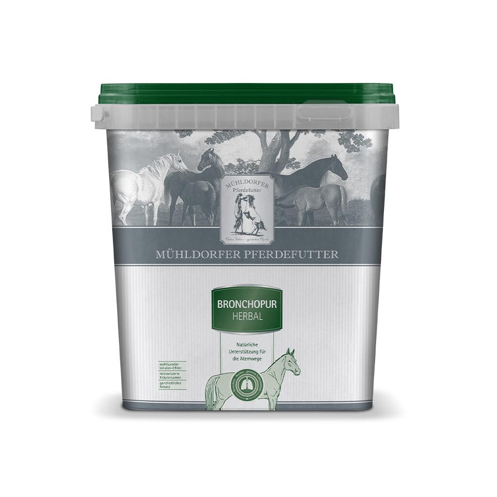 MÜHLDORFER Ergänzungsfutter BRONCHOPUR HERBAL für Pferde 1,8kg