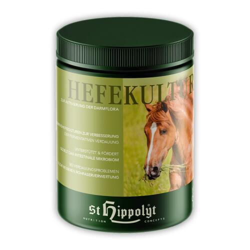 ST. HIPPOLYT Ergänzungsfutter HEFEKULTUR für Pferde 1kg