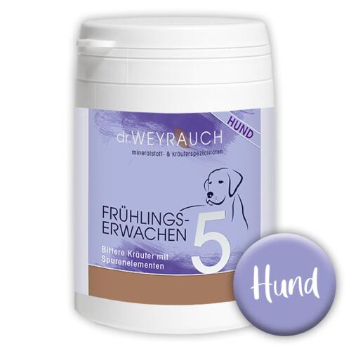 DR. WEYRAUCH Ergänzungsfutter NR. 5 FRÜHLINGSERWACHEN für Hunde Kapseln 60 Stück