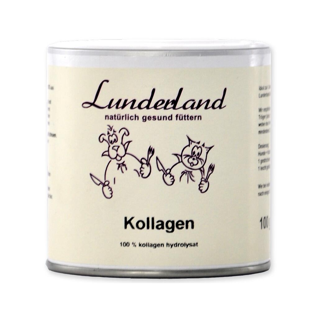 LUNDERLAND Ergänzungsfutter KOLLAGEN für Hunde und Katzen 100g