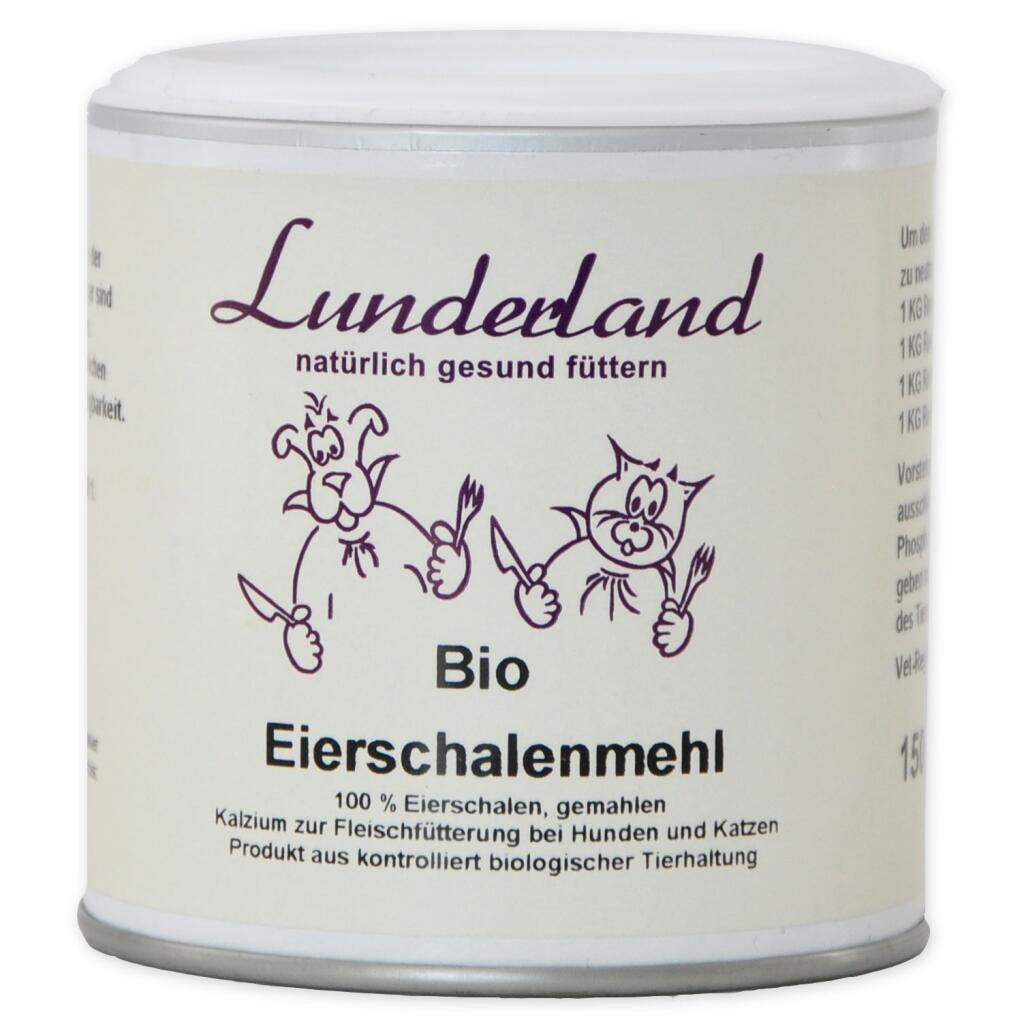 LUNDERLAND Ergänzungsfutter EIERSCHALENMEHL für Hunde 150g