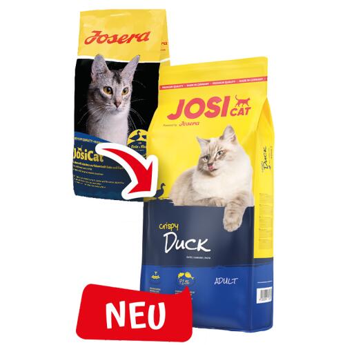 JOSICAT Trockenfutter CRISPY DUCK  für Katzen