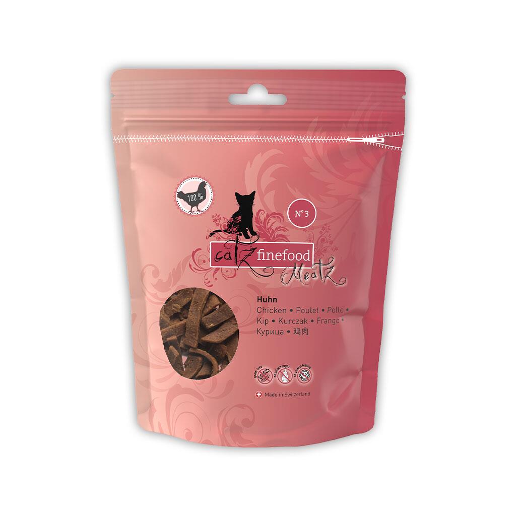 CATZ FINEFOOD Leckerli MEATZ NO. 3 HUHN für Katzen 45g