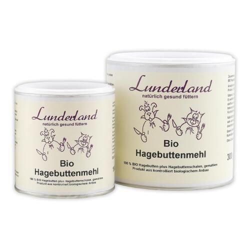 LUNDERLAND Ergänzungsfutter BIO HAGEBUTTENMEHL für Hunde*