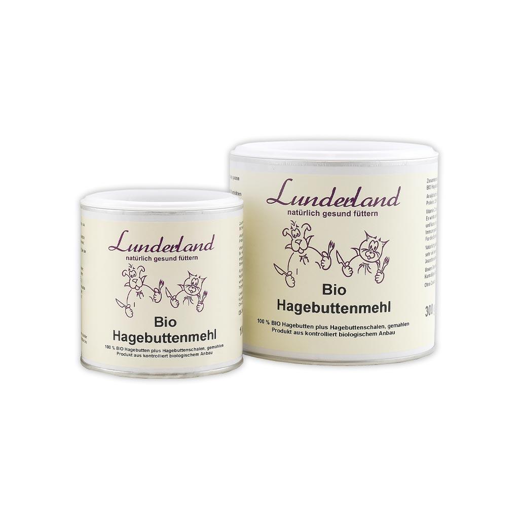 LUNDERLAND Ergänzungsfutter BIO HAGEBUTTENMEHL für Hunde* 100g