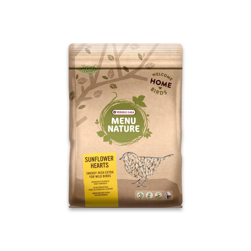 MENU NATURE Futter SONNENBLUMENSAMEN GESCHÄLT für Vögel 750g