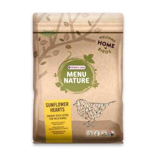 MENU NATURE Futter SONNENBLUMENSAMEN GESCHÄLT für Vögel 750g