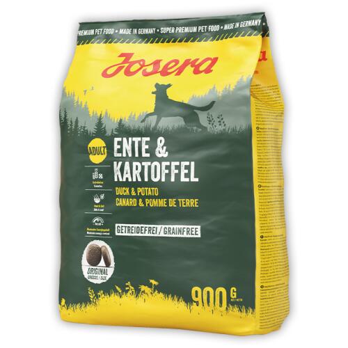 JOSERA Trockenfutter ENTE & KARTOFFEL für Hunde 900g