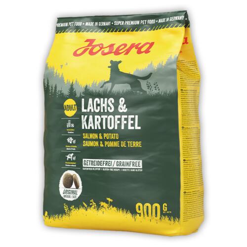 JOSERA Trockenfutter LACHS & KARTOFFEL für Hunde 900g