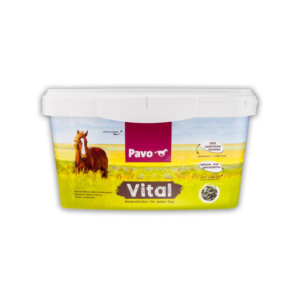 PAVO Mineralfutter VITAL für Pferde 8kg Eimer