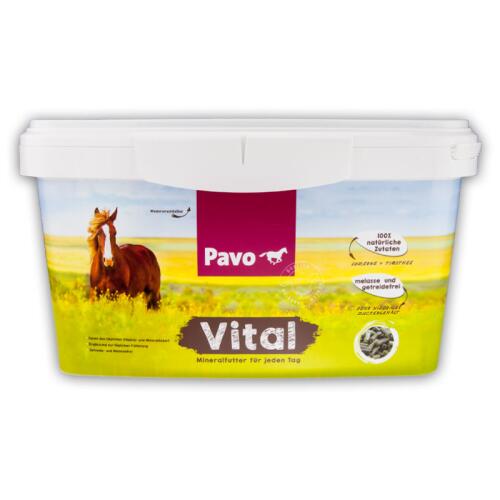 PAVO Mineralfutter VITAL für Pferde 8kg Eimer