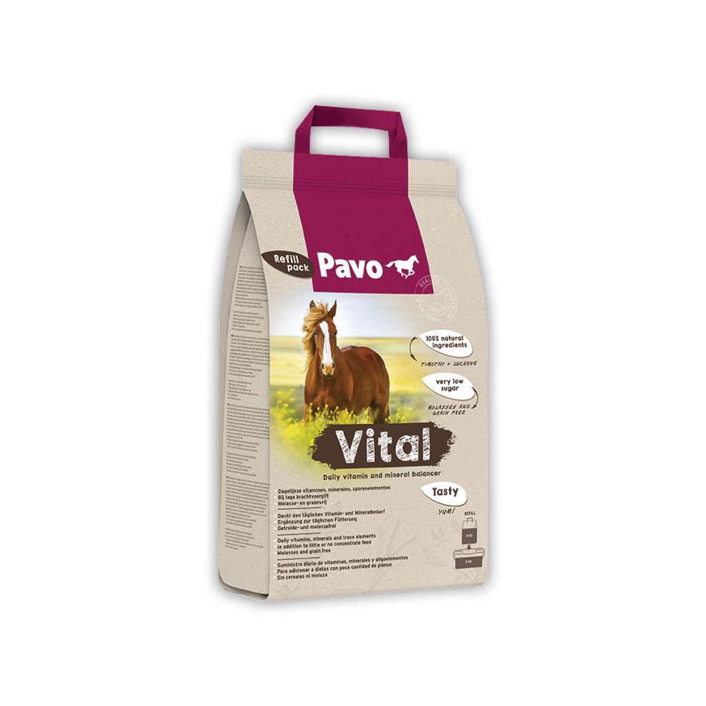 PAVO Mineralfutter VITAL für Pferde 8kg Nachfüllpack
