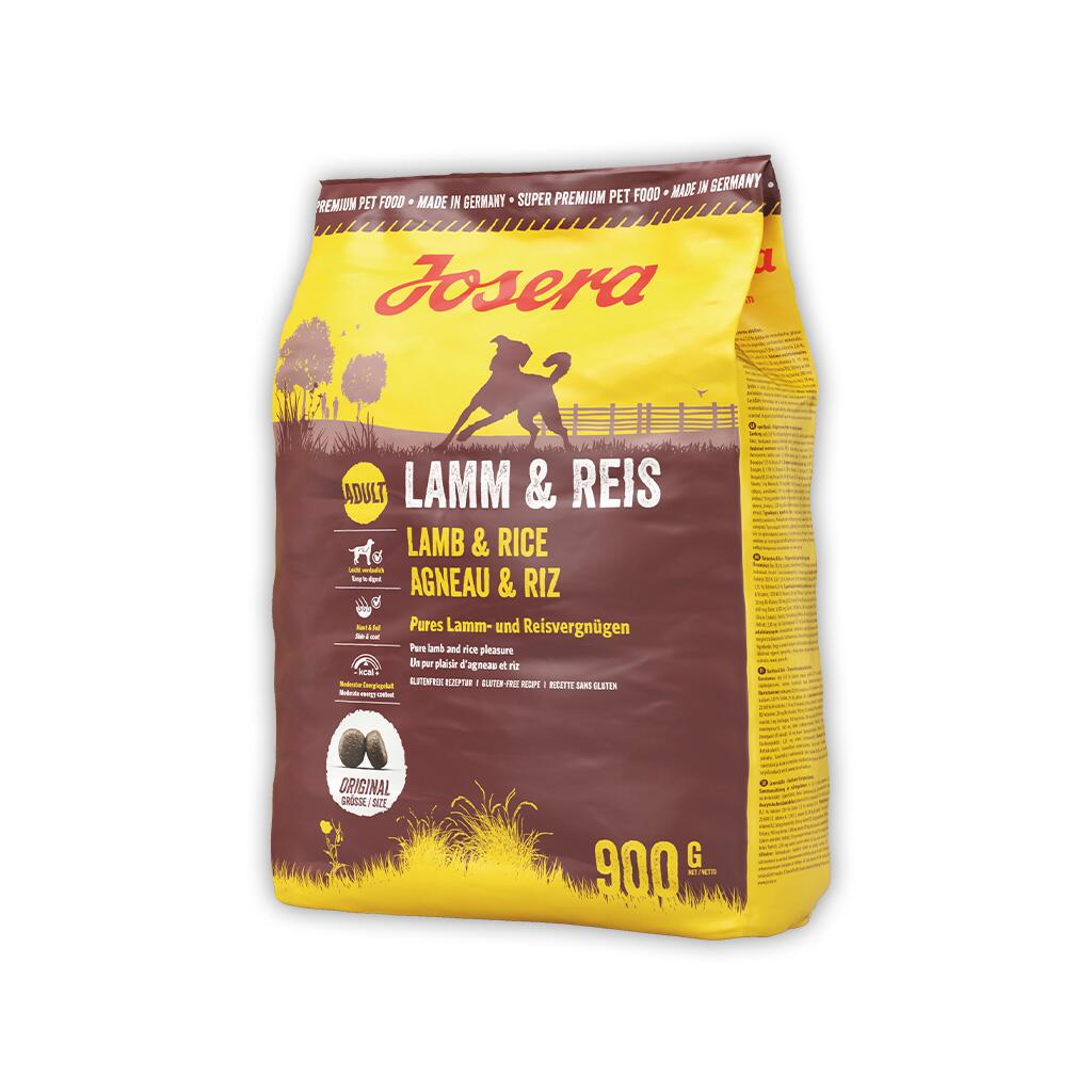 JOSERA Trockenfutter LAMM & REIS für Hunde 900g